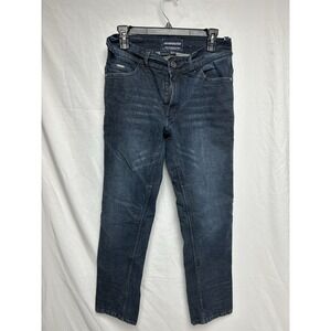 Fieldsheer Dark Wash Denim Riding Jeans Size 28x32 Straight Leg Reinforced Seat